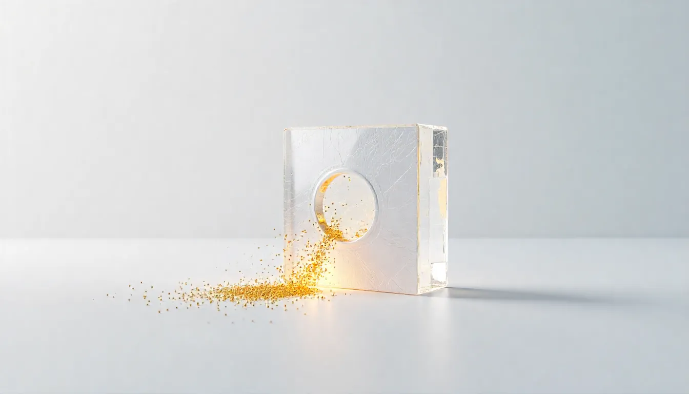 magnifying glass in the glass